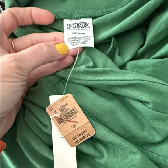 PINK. Victoria’s Secret Green Leggings - Picture 4 of 5